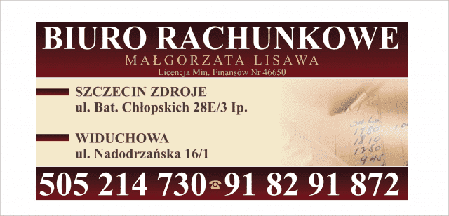 Biuro Rachunkowe Małgorzata Lisawa. Erachunkowość, rozliczenia podatkowe